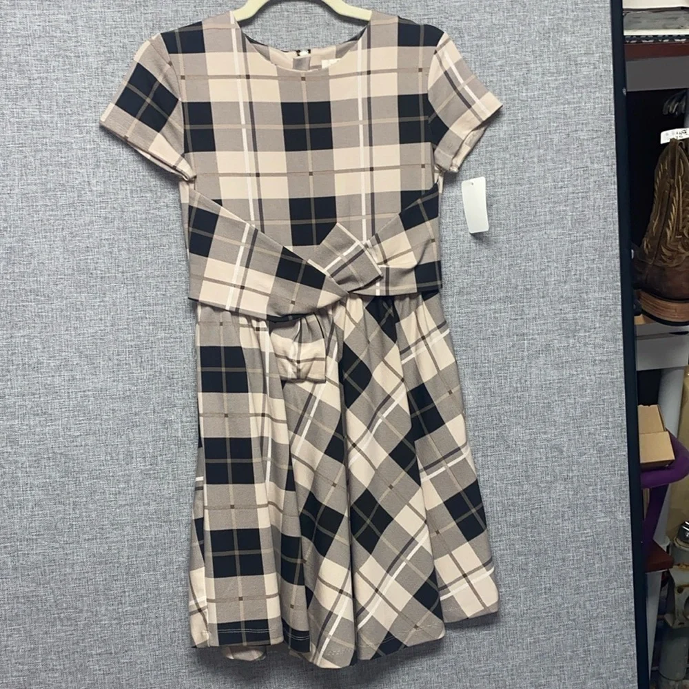 Girls KATE SPADE Plaid ♠️ dress Sz 14 MINT condition